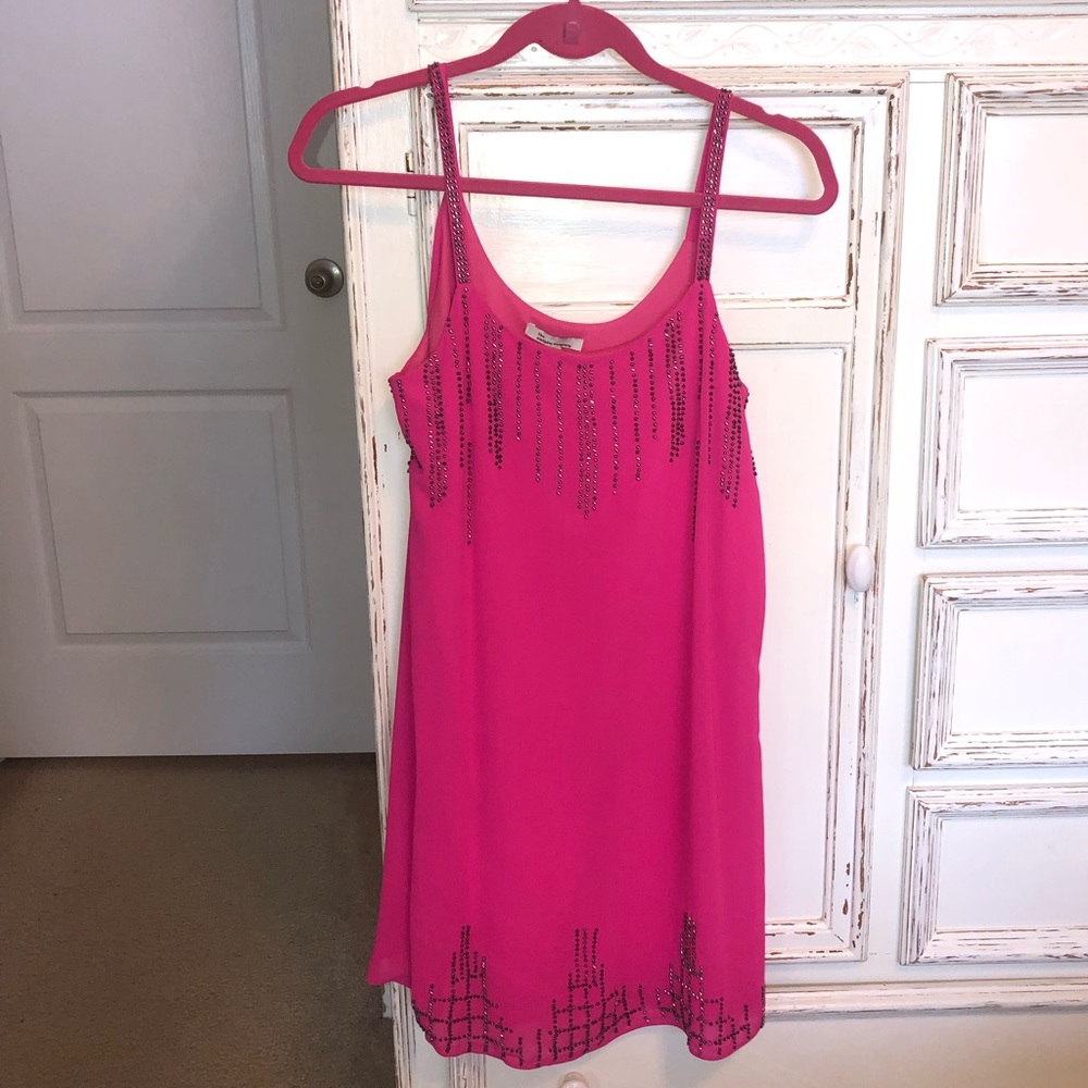 NWT Fuschia beaded dress